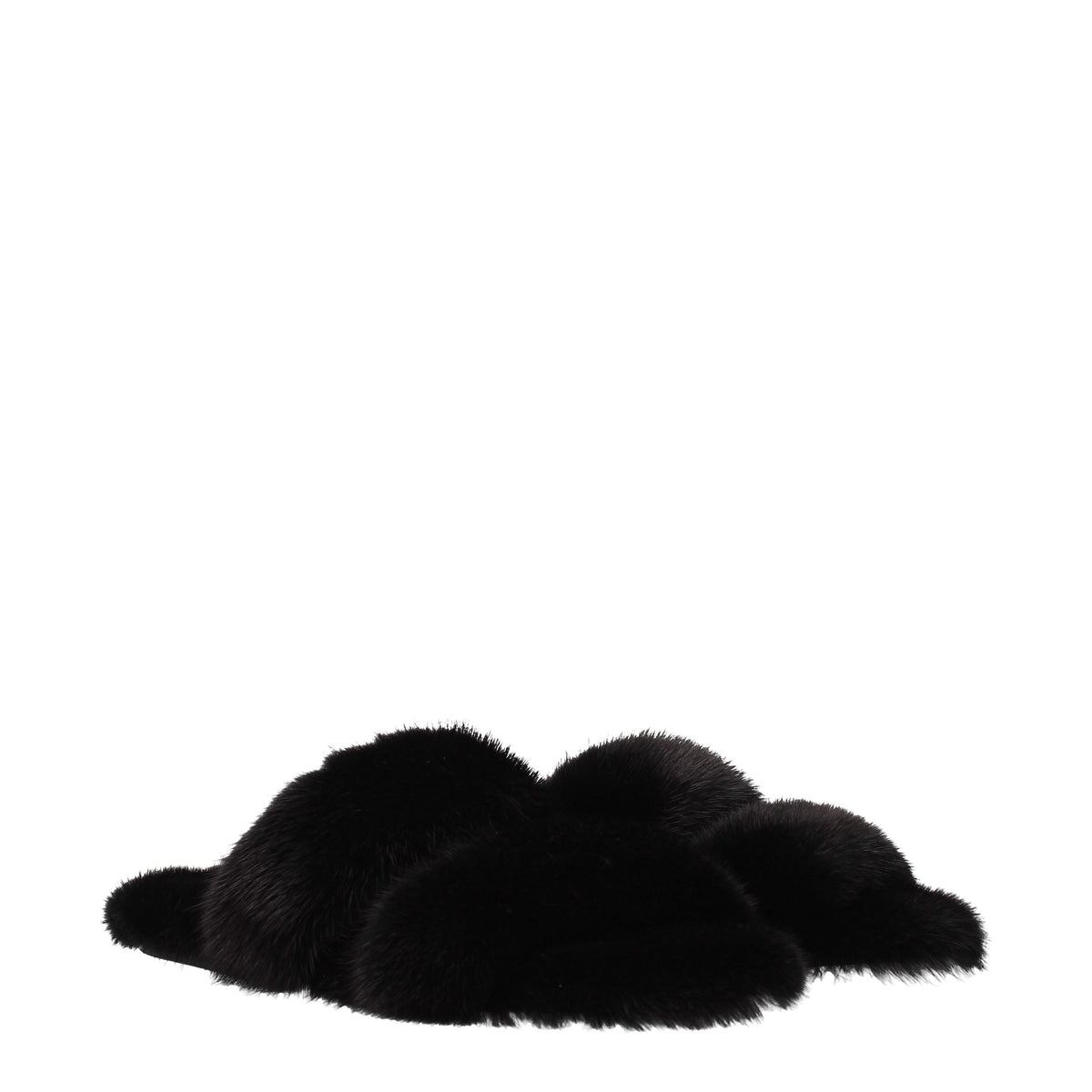 【新品】SAINT LAURENT サンローラン レディース スライドサンダル ミンク ブラック 649419E0E001000