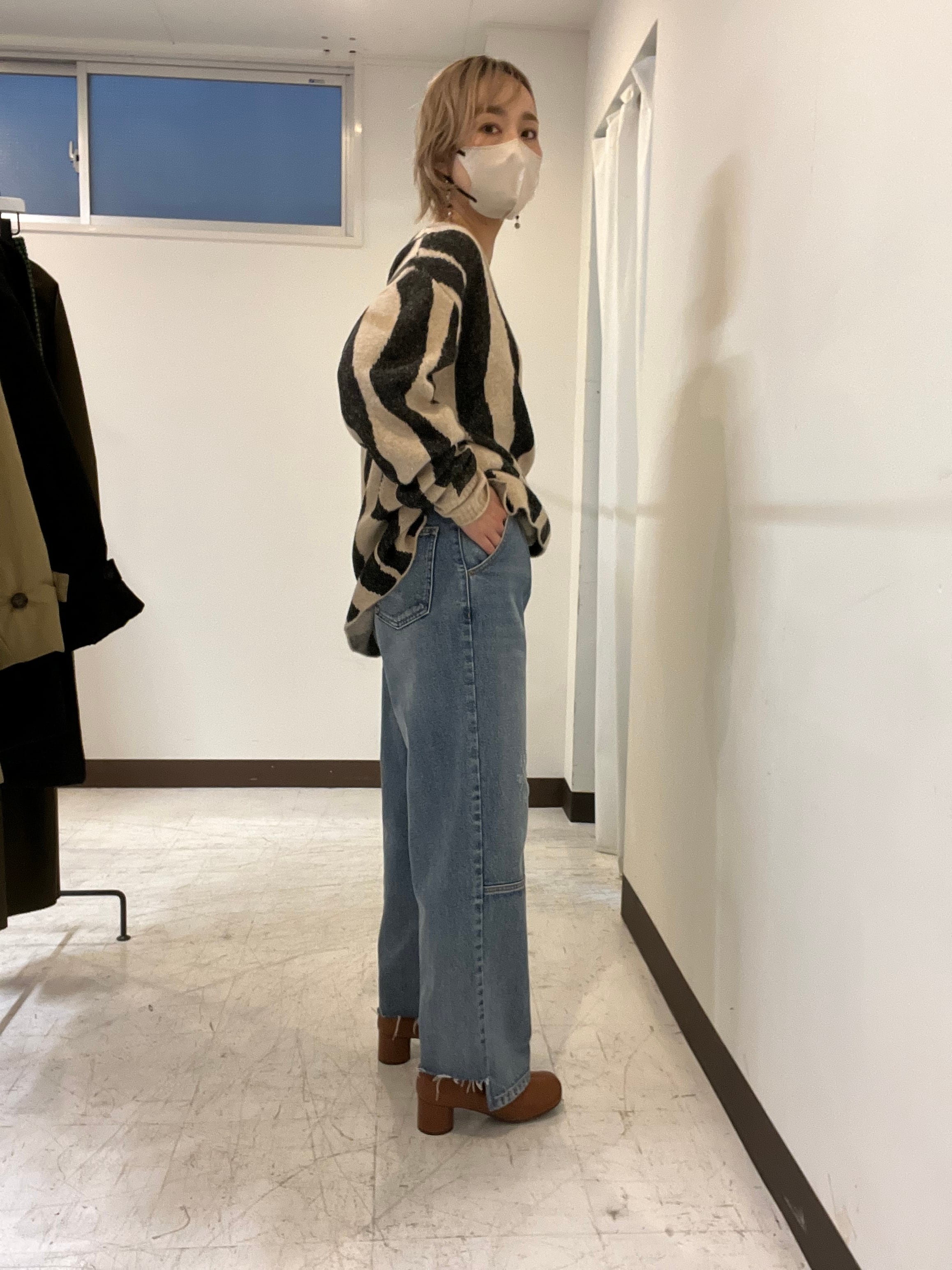 追加【YENN/CHIGNON】タックワイドdenim