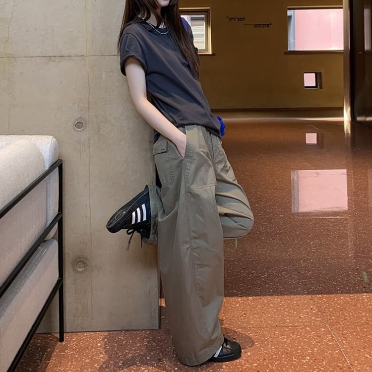 コットンワイドワークパンツ [am03784] | amgot