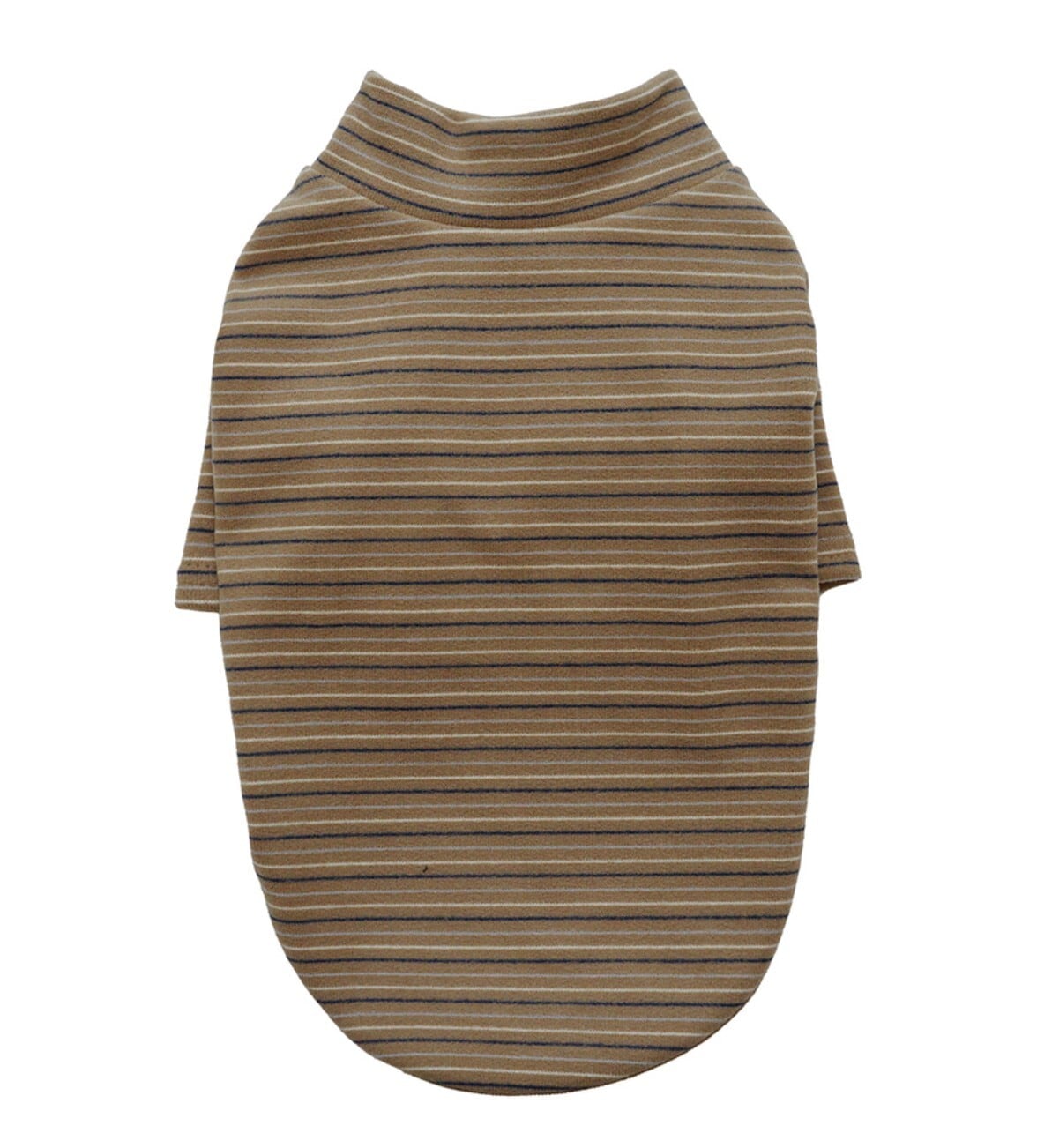 予約【noonoosoom】fluffy stripe basic turtle neck t shirt (Brown)