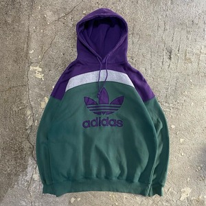 90s adidas "Purple × Green" sweat parka【仙台店】 | What'z up