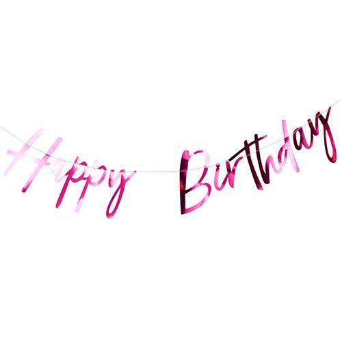 GingerRay　バースデーガーランド　ホットピンク