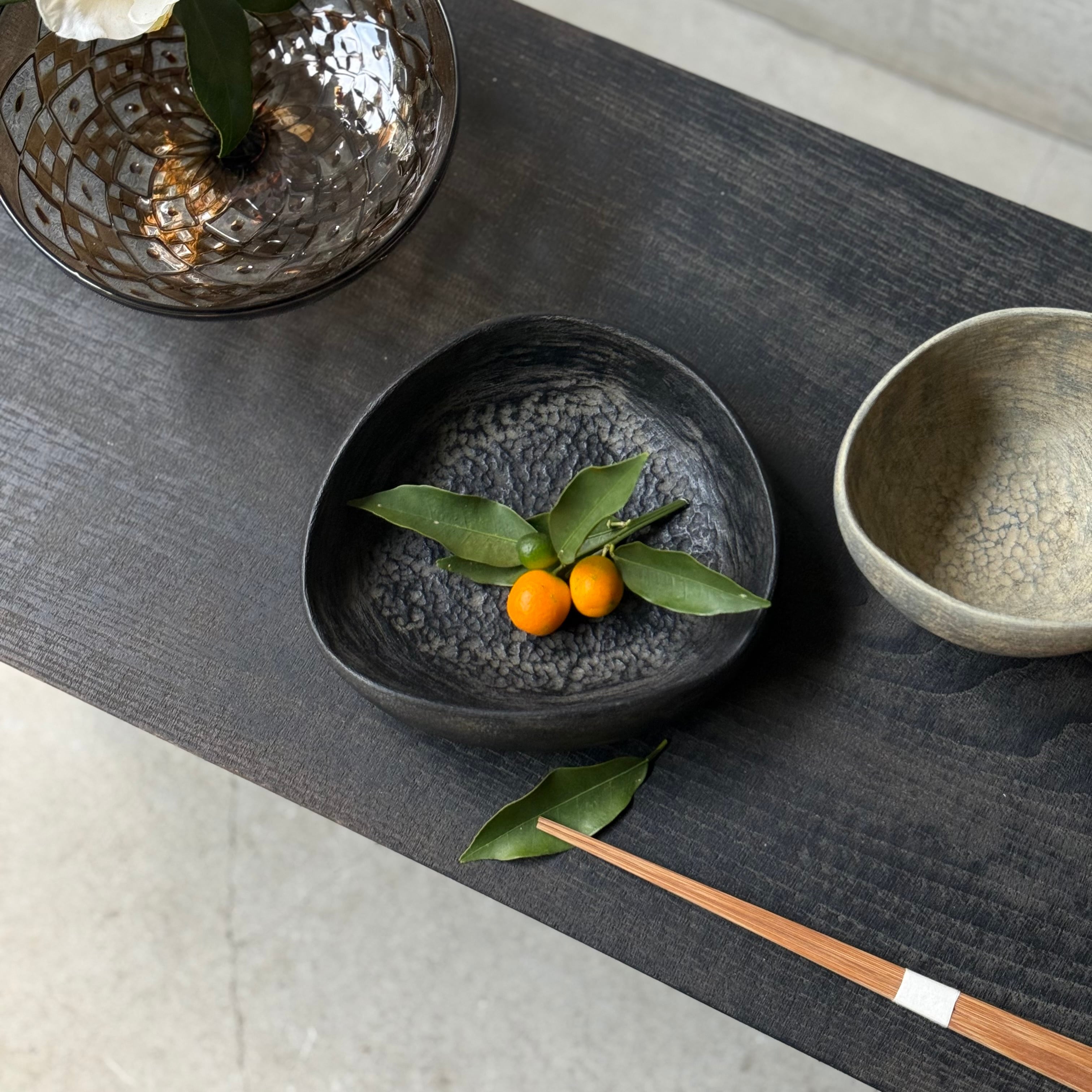 Shimoo Design 浮様 IBITSU 鉢 鼠 | gallery 一白