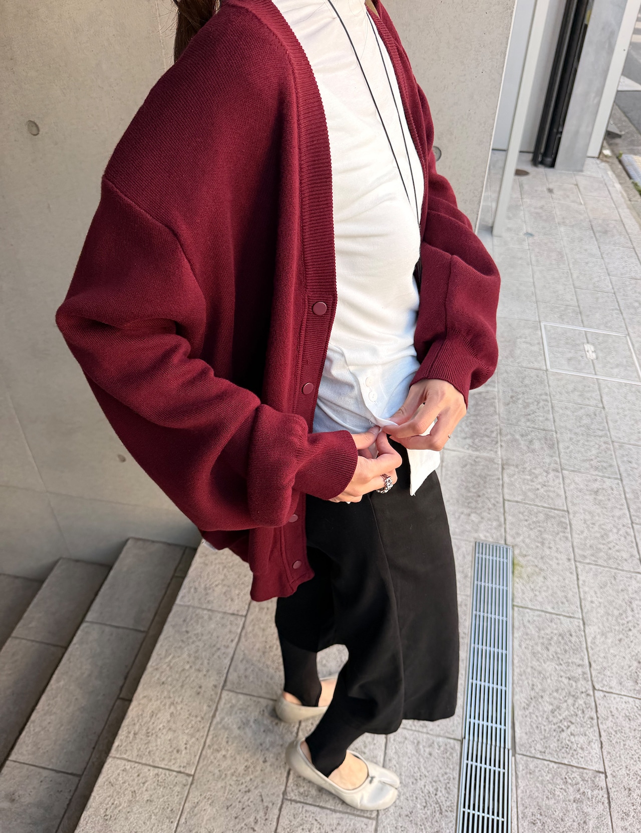 【新作5%OFF・3日間】Over-fit Cotton Cardigan_4colors