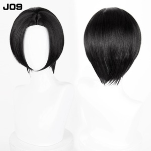 コスプレ耐熱ウィッグ 汎用カラー 前髪立ち上げ センター分け ワンレン ショートカット ブラックカラー ★東京卍リベンジャーズ/佐野万次郎 ★HUNTER×HUNTER/クロロ・ルシルフル 等 ★168色のバリエーション！多様キャラのコスプレに最適です！ ★即納品★