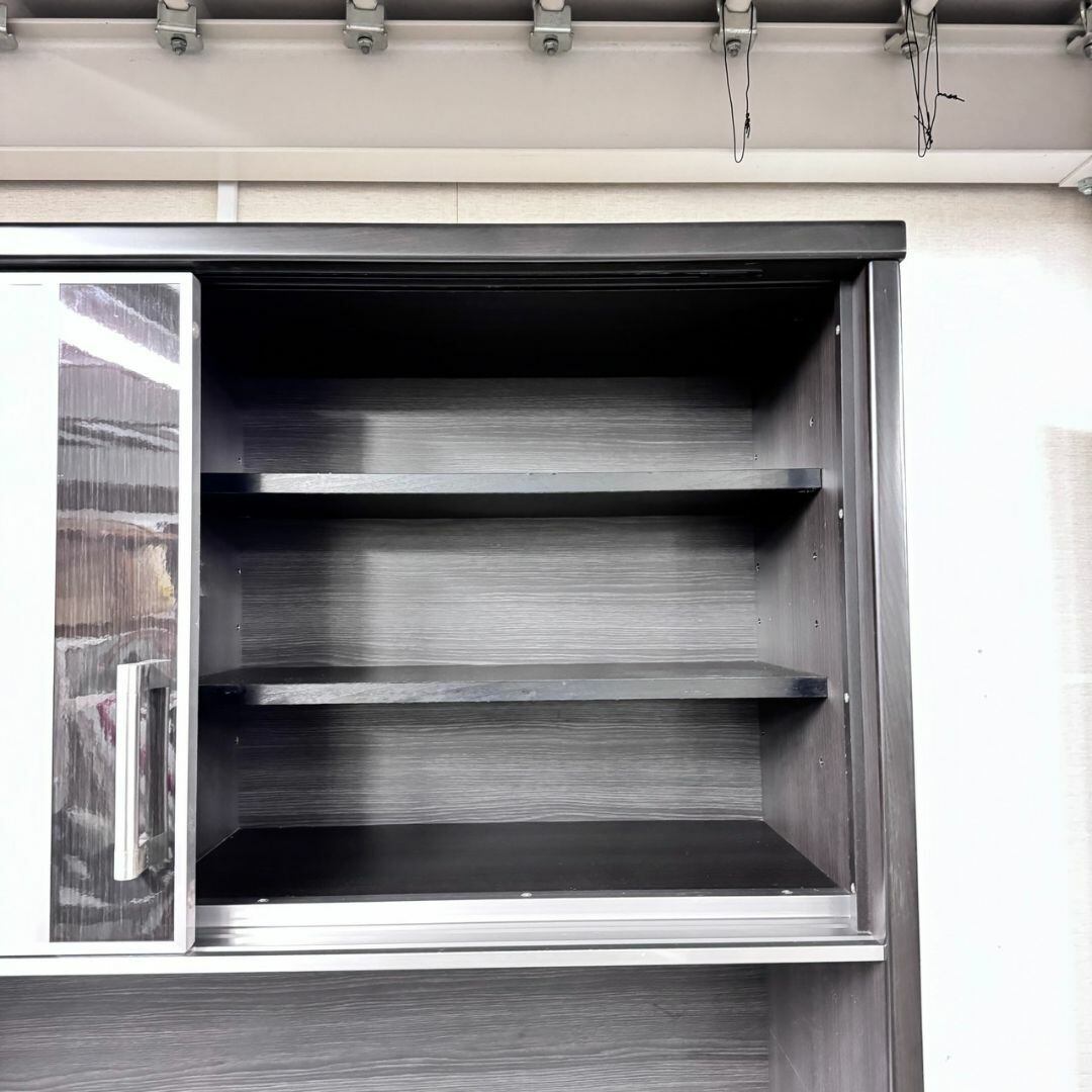 19527 2枚ガラス扉キッチンボード　幅160 NITORI 19527 2枚ガラス扉キッチンボード 幅160 NITORI 19527 2枚ガラス扉