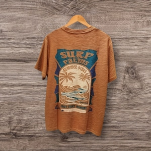 新品✨ビーチリー MENS T-SHIRTS BEIGE ONE SIZE SURF & Palms
