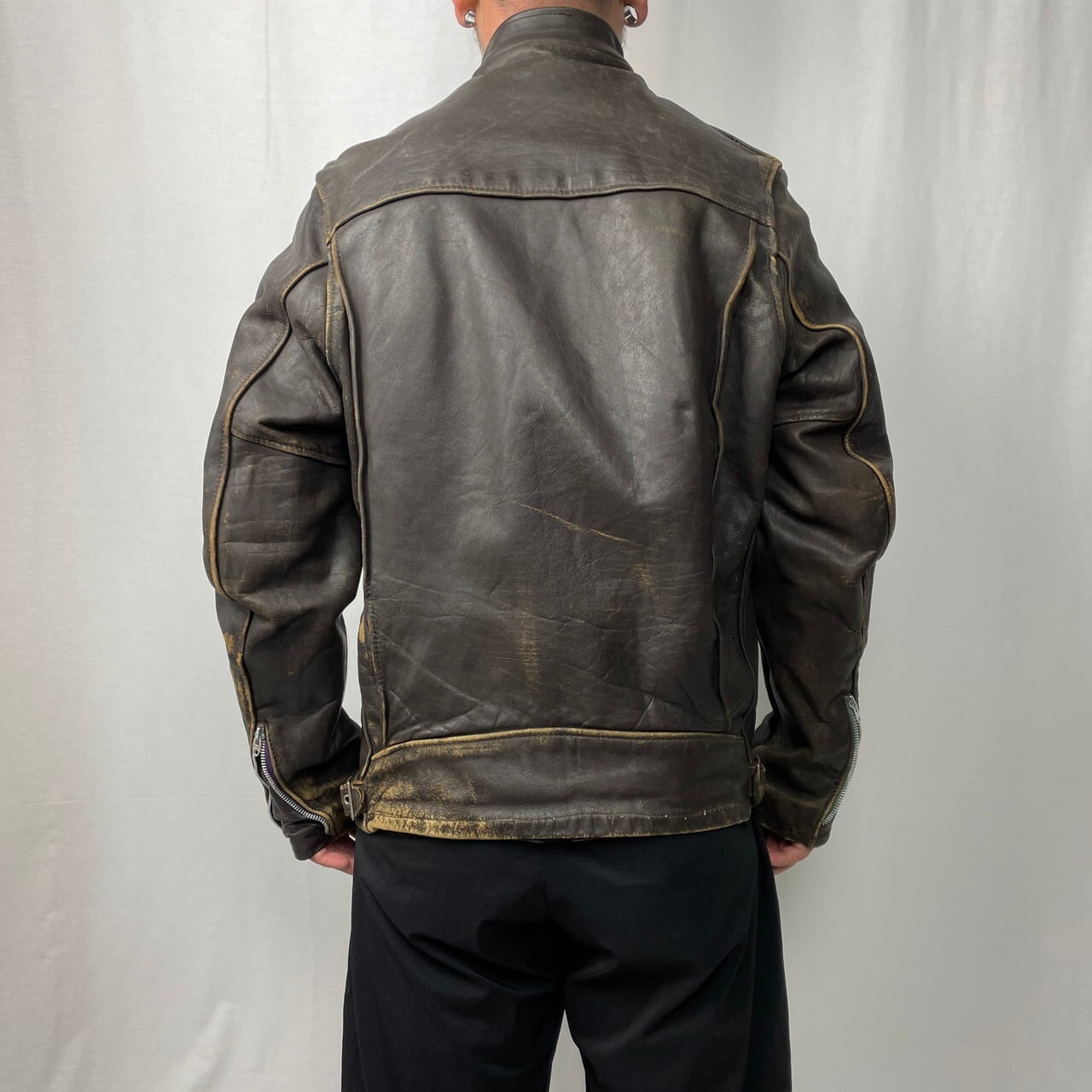 70年代 Schott ショット シングルライダースジャケット メンズL相当  