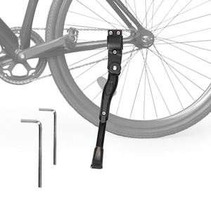 【在庫処分】キックスタンド 自転車 スタンド 六角レンチ付き 長さ調節可能 Cyfie 軽量 片足 アルミニウム合金製 18インチ~20インチ対応