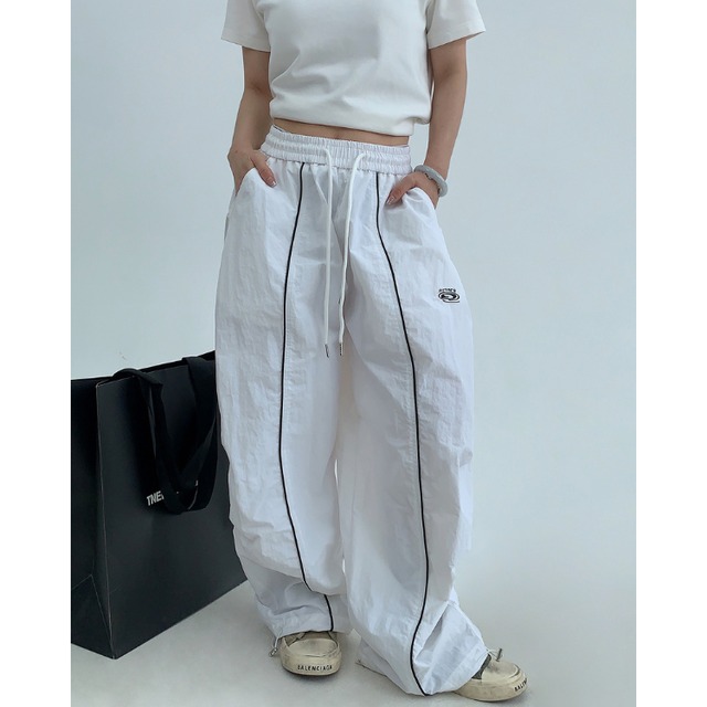 center line wide leg pants　センターラインワイドレッグパンツ　J1150