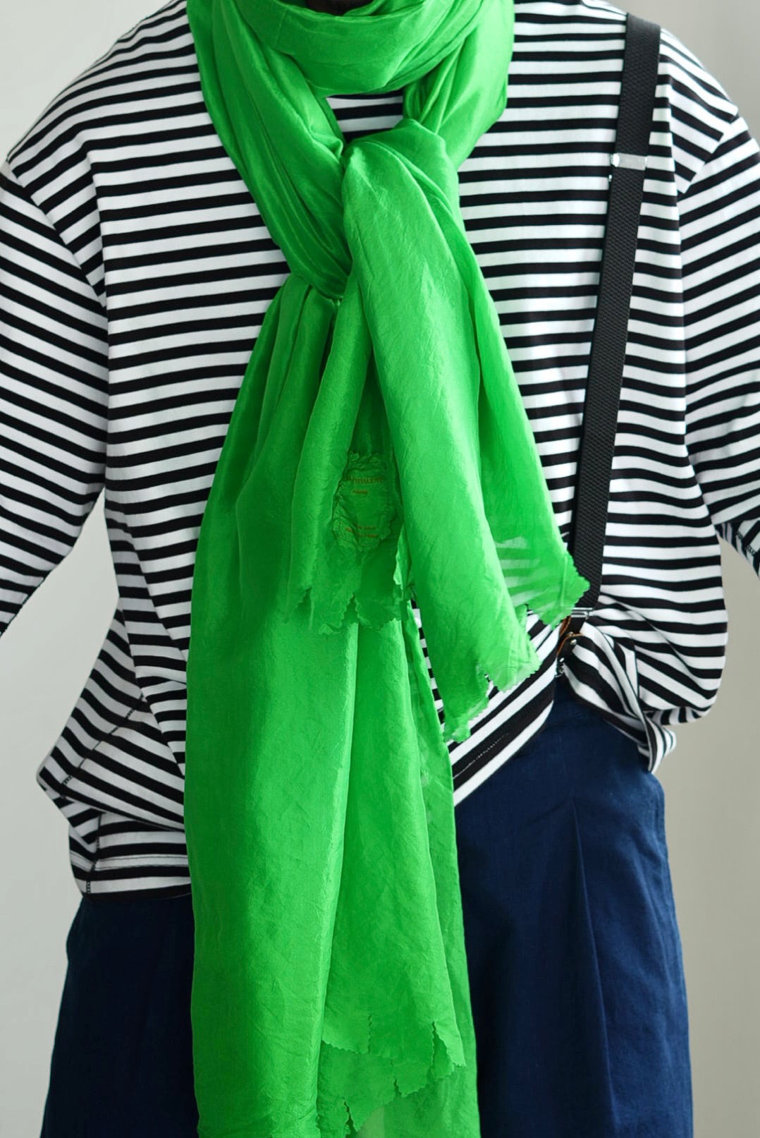 CHEZ VIDALENC - SILK SCARF / BELLA GREEN