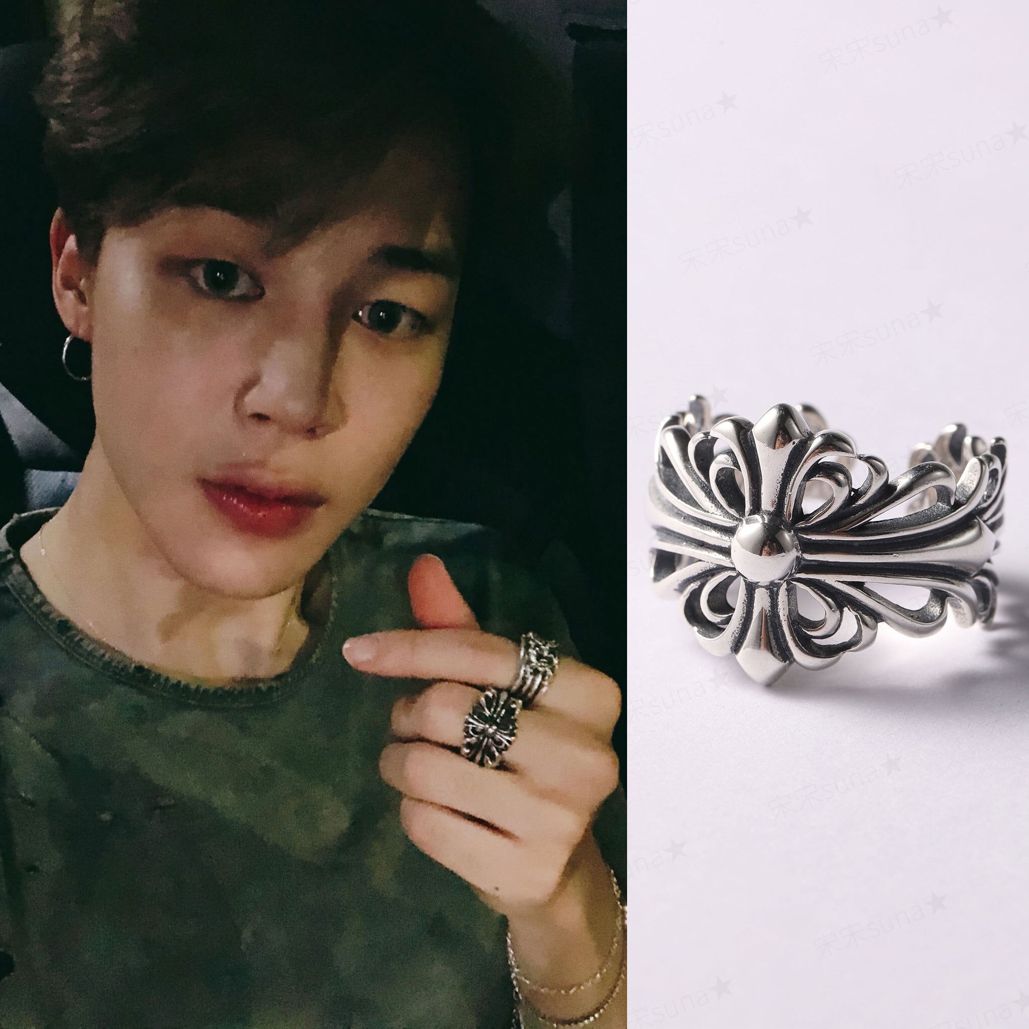 BTS JIMIN ジミン 着用モデル ワイルドクロス シルバーリング BTS JIMIN ジミン 着用モデル ワイルドクロス シルバーリング