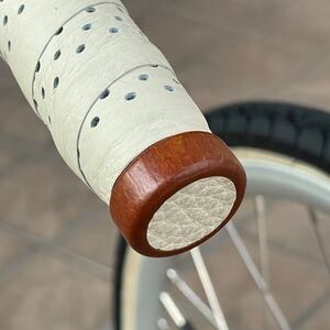 革張り木製エンドキャップ 2個セット | 自転車工房 CYCLE MAKES