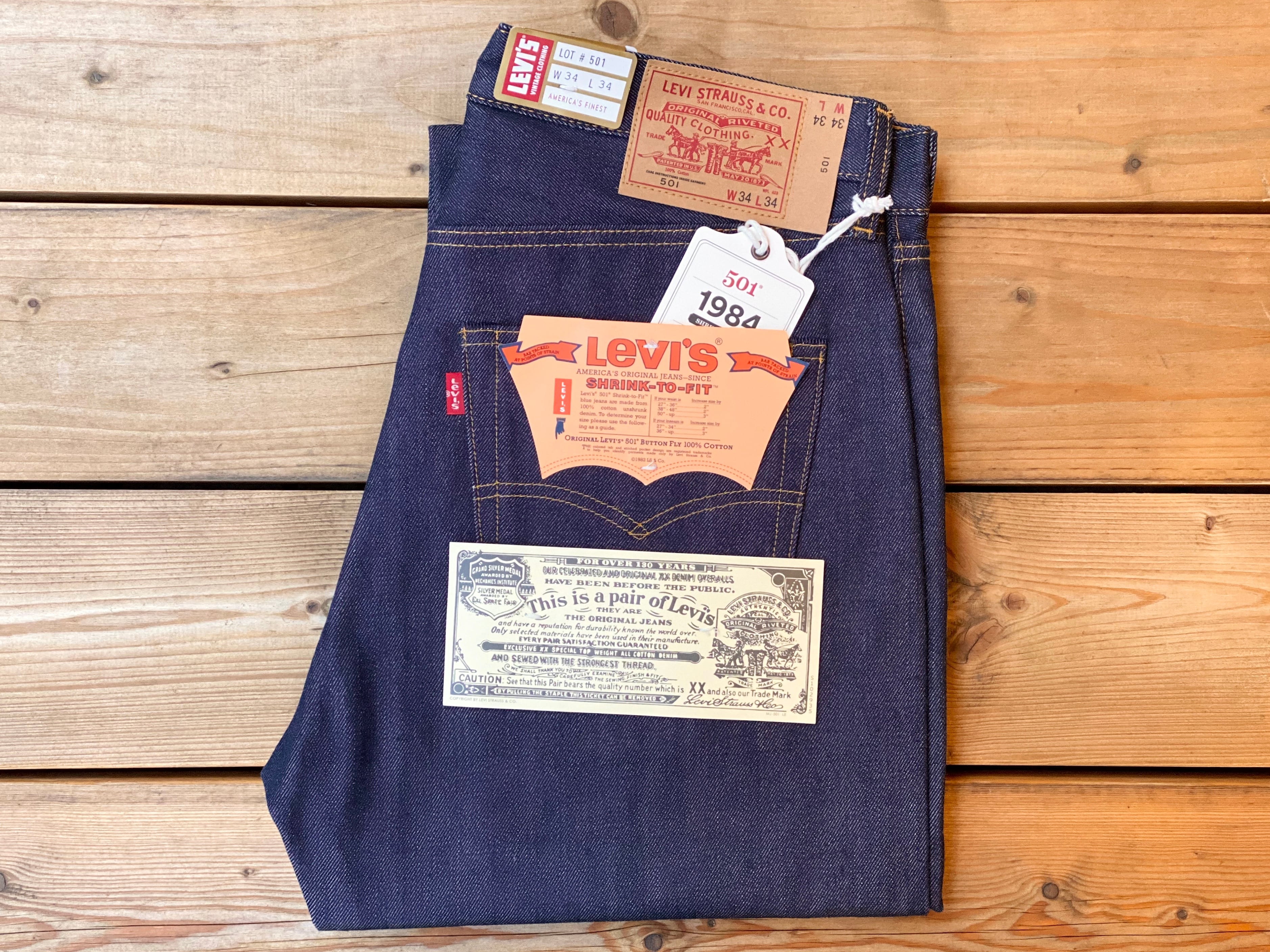 Levis / Levis Vintage Clothing 1984 Model 501 Jeans Rigid | Little