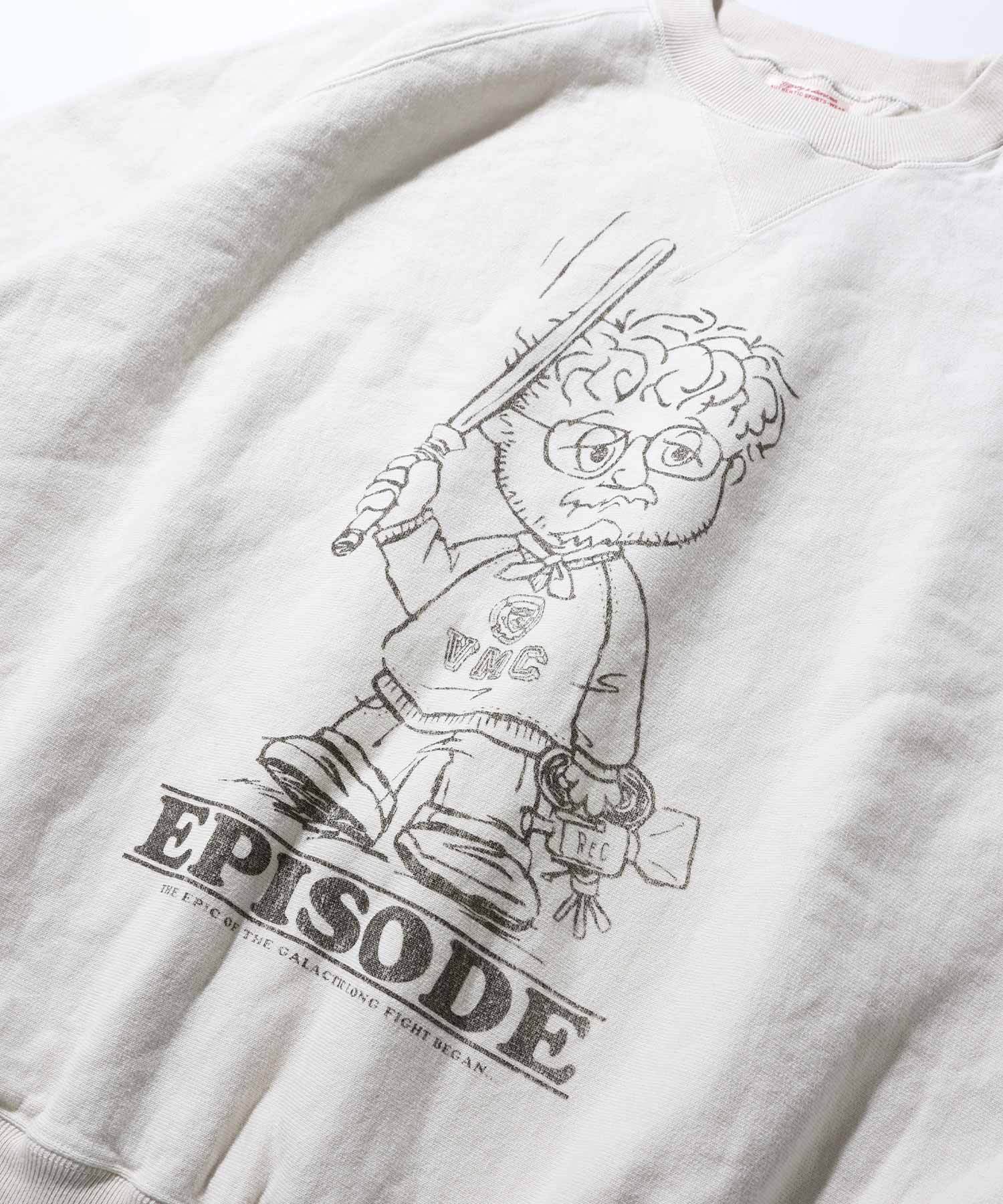 80 SWEAT V CREW EPISODE ハチマル スウェット ブイクルー エピソード