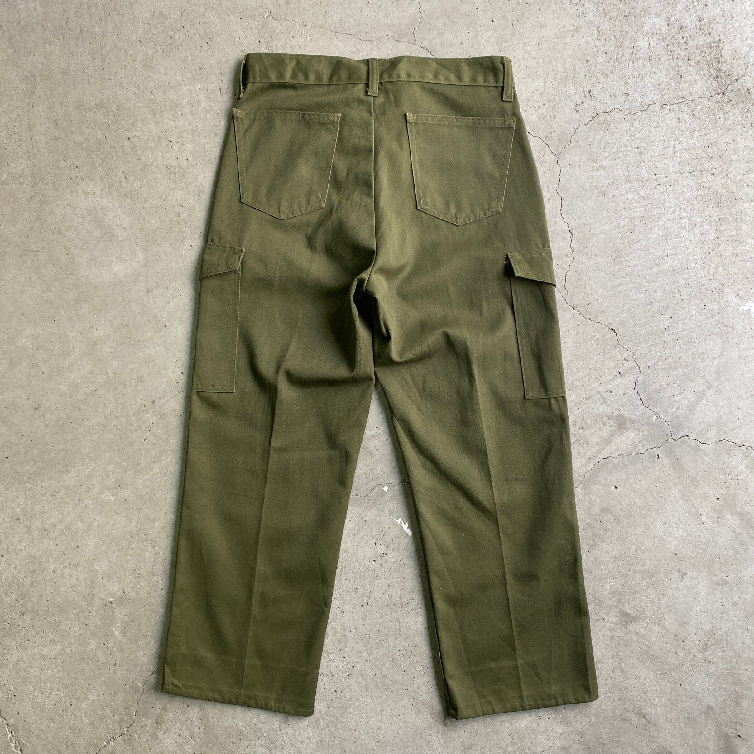 USA製 70年代 BOY SCOUTS OF AMERICA ボーイスカウトパンツ カーゴパンツ メンズW30 古着 70s ビンテージ  ヴィンテージ 42TALON ユニオンチケット付 カーキ オリーブグリーン 緑色 オフィシャルユニフォーム【ロングパンツ】 | cave ...