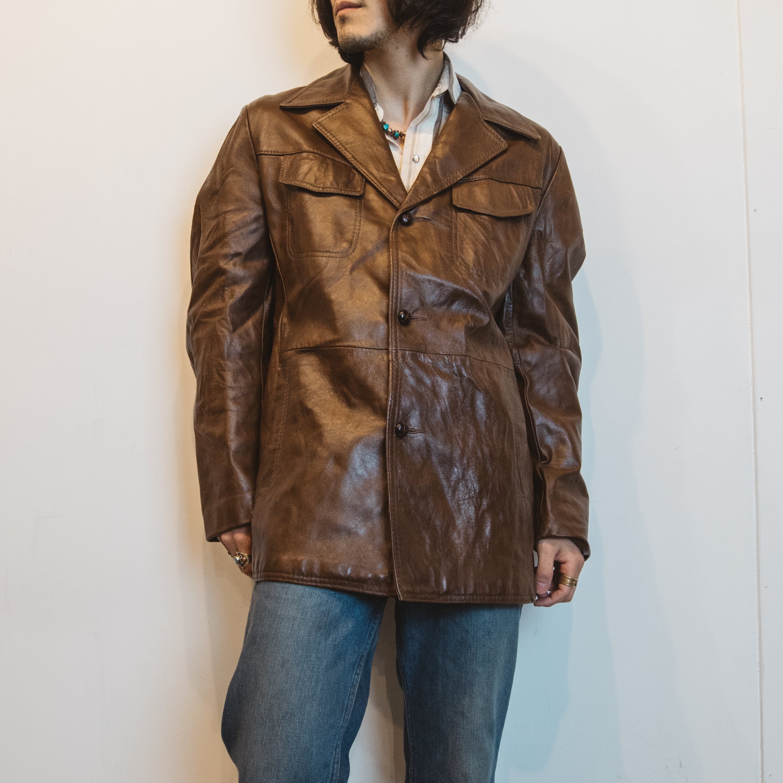 70's Reed Sportswear レザージャケット ブラウン【0205A54】 | 【公式 ...