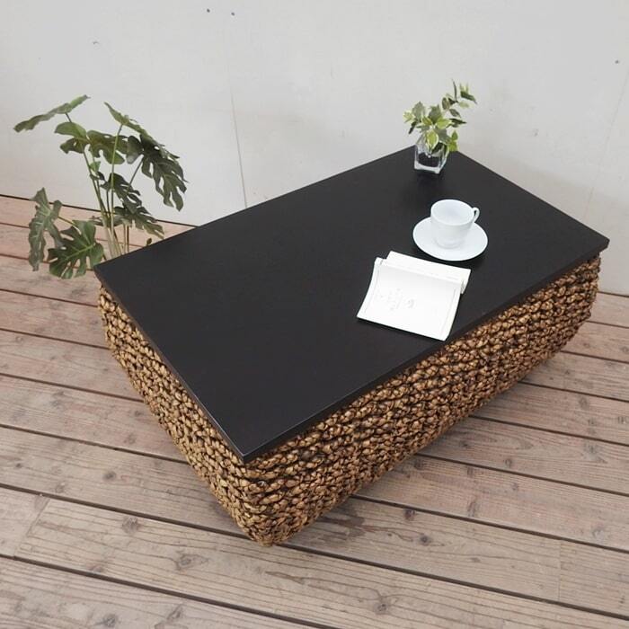 チーク＆ウォーターヒヤシンス コーヒーテーブル バリ家具 アジアン