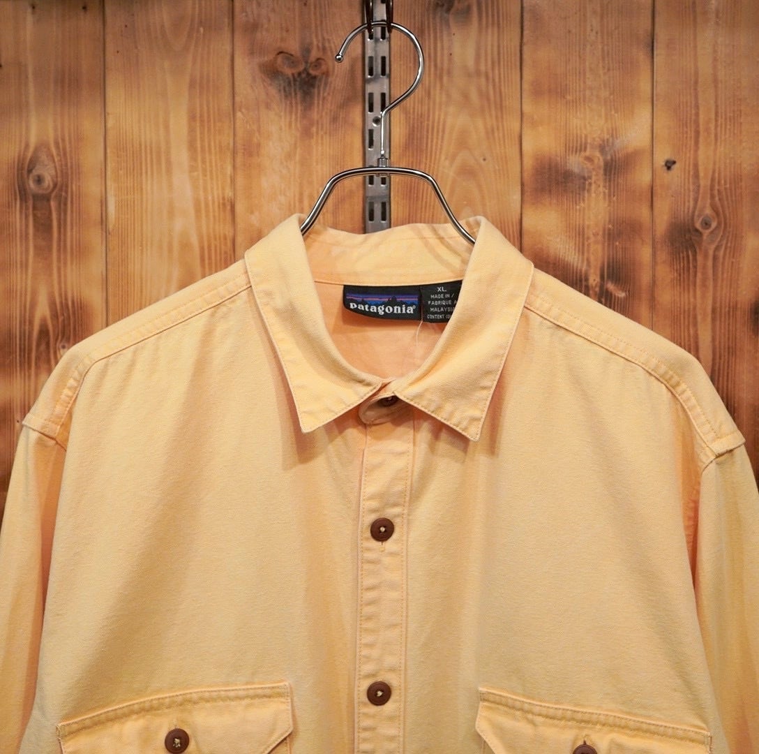 90s patagonia 雪なしタグ シャツ XL/パタゴニア 黄色 | 古着屋youth 90s patagonia 雪なしタグ シャツ XL/パタゴニア 黄色 | 古着屋youth