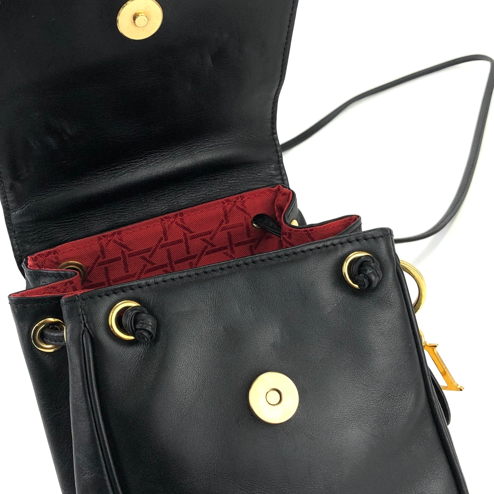 Christian Dior　希少　リュック　ブラック　チャーム　ヴィンテージ Christian Dior 希少 リュック ブラック チャーム ヴィンテージ