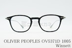 【岩田剛典さん着用】OLIVER PEOPLES メガネ OV5371D 1005 Winnett ウエリントン ウィネット クラシカル スクエア コンビネーション オリバーピープルズ 正規品