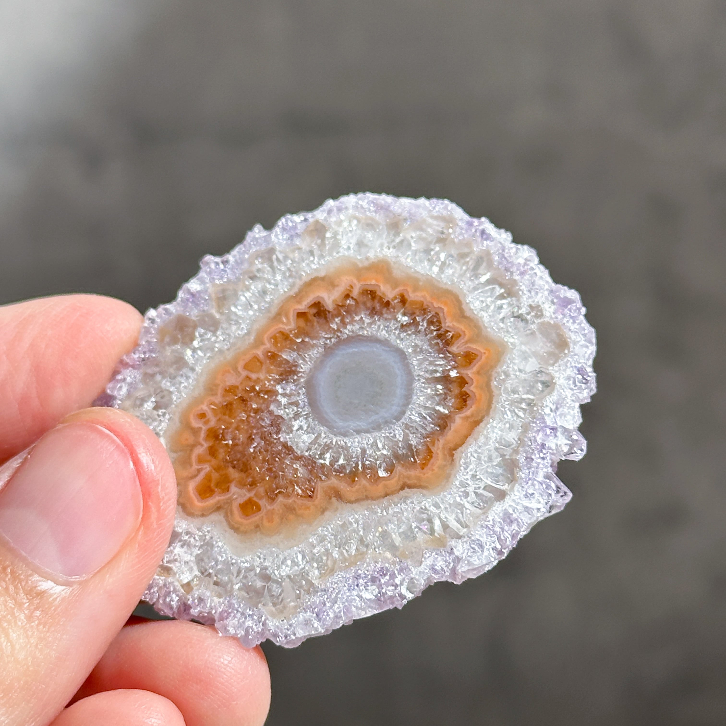 フラワーアメジスト スライス72◇ Flower Amethyst ◇天然石・鉱物