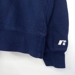 00s　ラッセル　スウェット　トレーナー　無地　ガゼット　太アーム　ネイビー　L