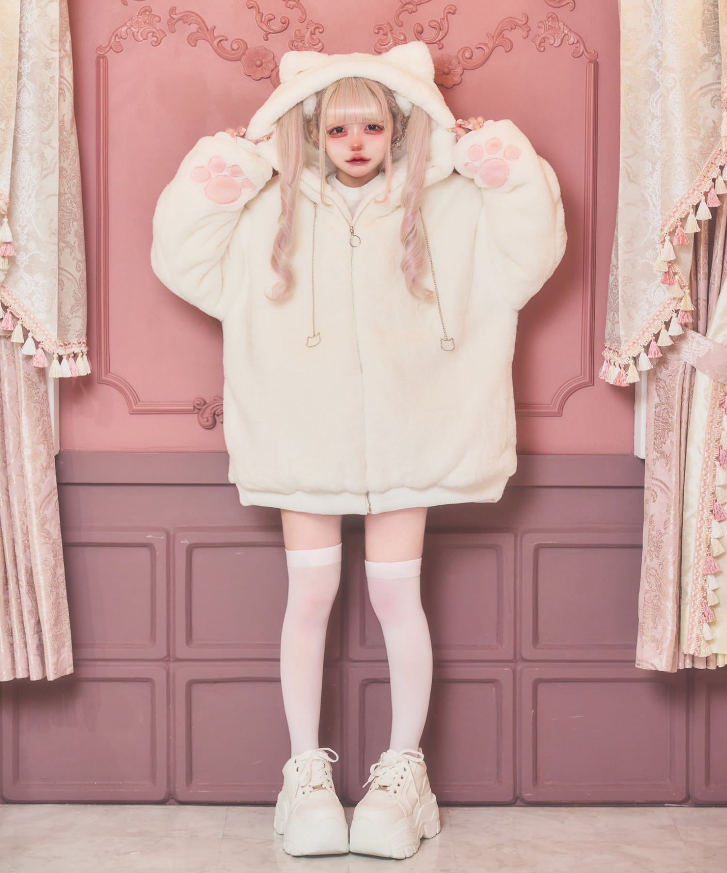 ねこちゃんあうたー(ホワイト) | nyan Me.