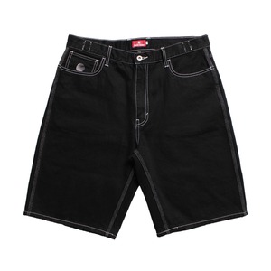 HELLRAZOR / BAGGIE COLOR DENIM SHORTS / BLACK / L