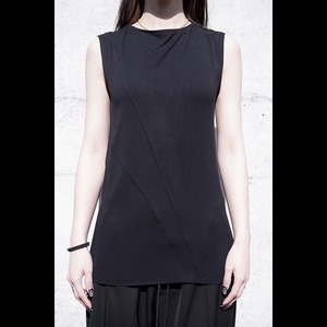 [Atelier Kesa] SS21-018-TT Ripple Jersey Top (no-sleeve)