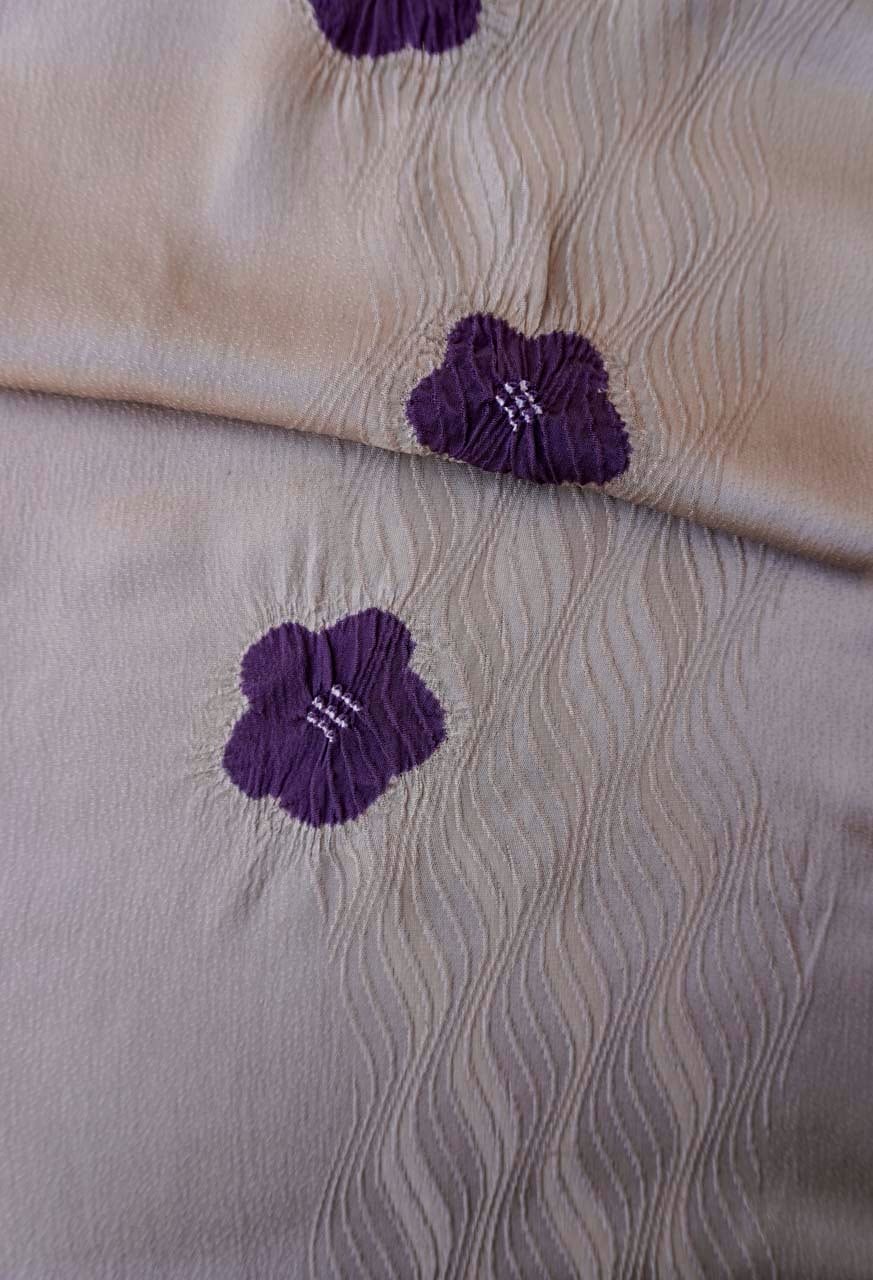 【衿秀・帯揚げ】 梅花飛び絞り 帯揚げ 20260214⑳