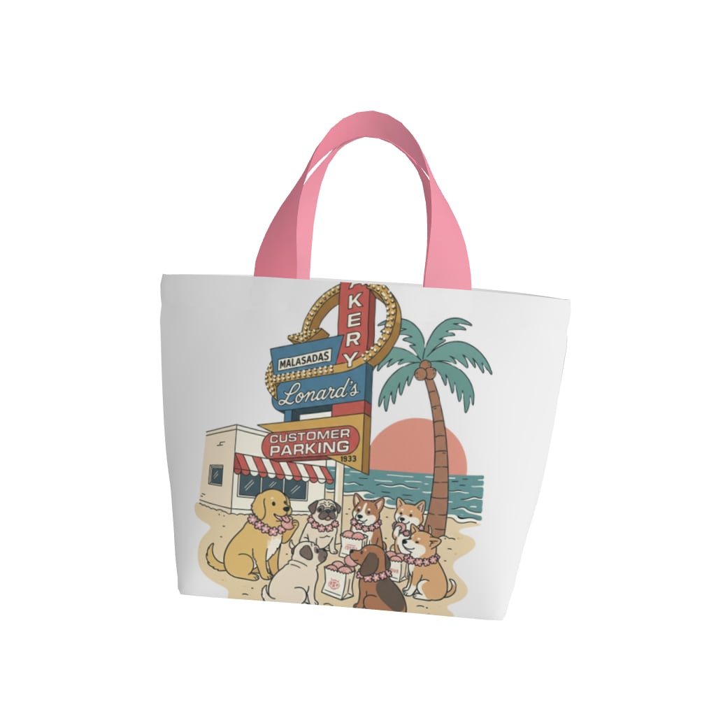 パンケーキを頬張るわんこ達 ミニバッグ PR0011