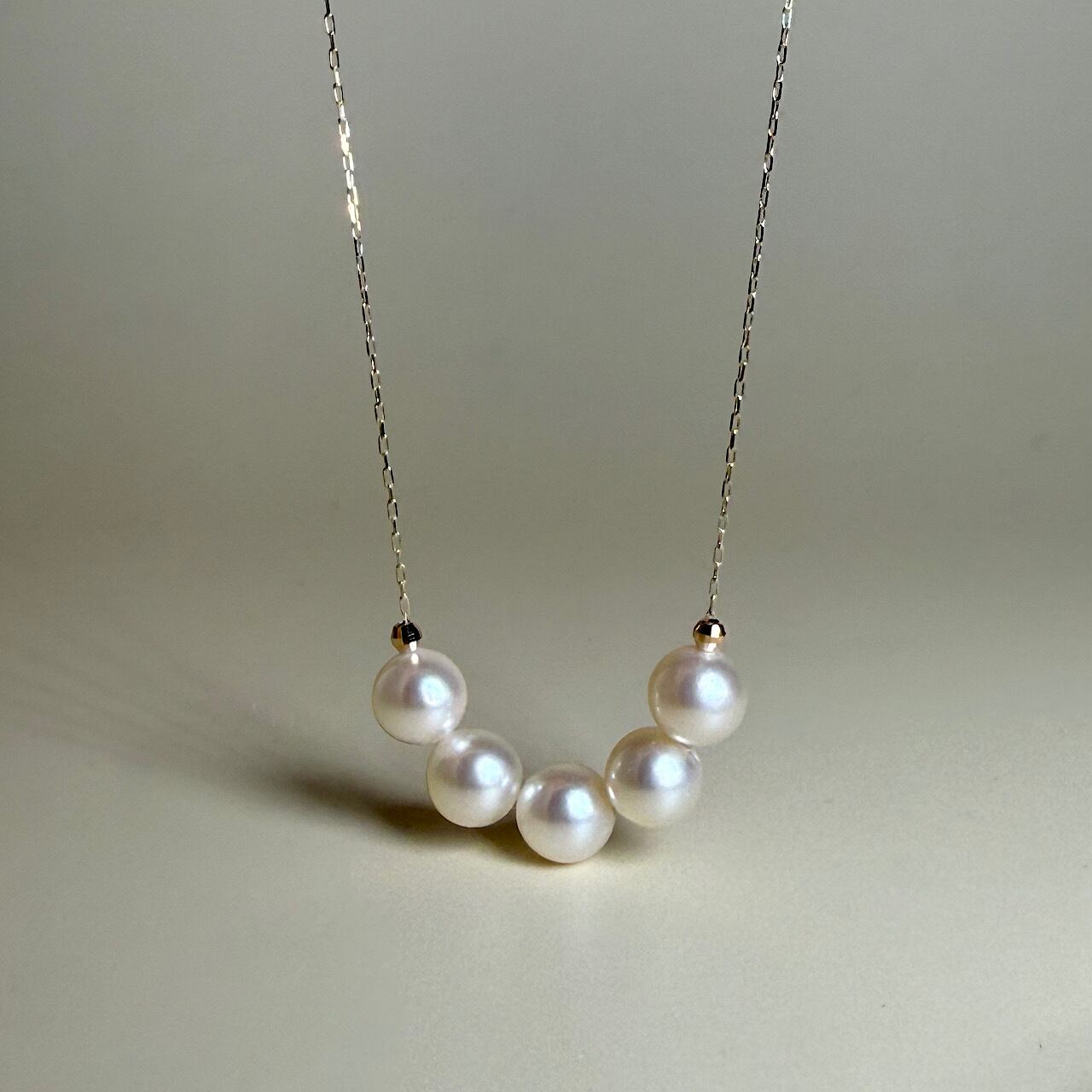 PTダイアモンドプチネックレス pinacoteca Solitaire Diamond Necklace K18YG/ピナコテーカ 0.05ct 6