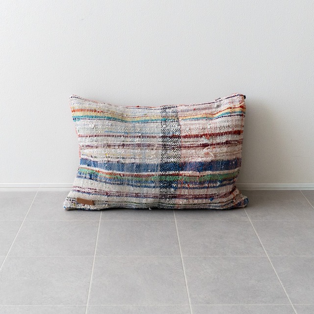 【Vintage】ハイク・クッションカバー ダブルフェイス 40cm×60cm-Blue-