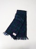 80s Mohair check pattern muffler