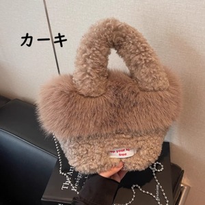 ラムウールファー バケットバッグ 6col Y 250515