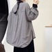 3連リボンチェック柄ブラウス ・12511