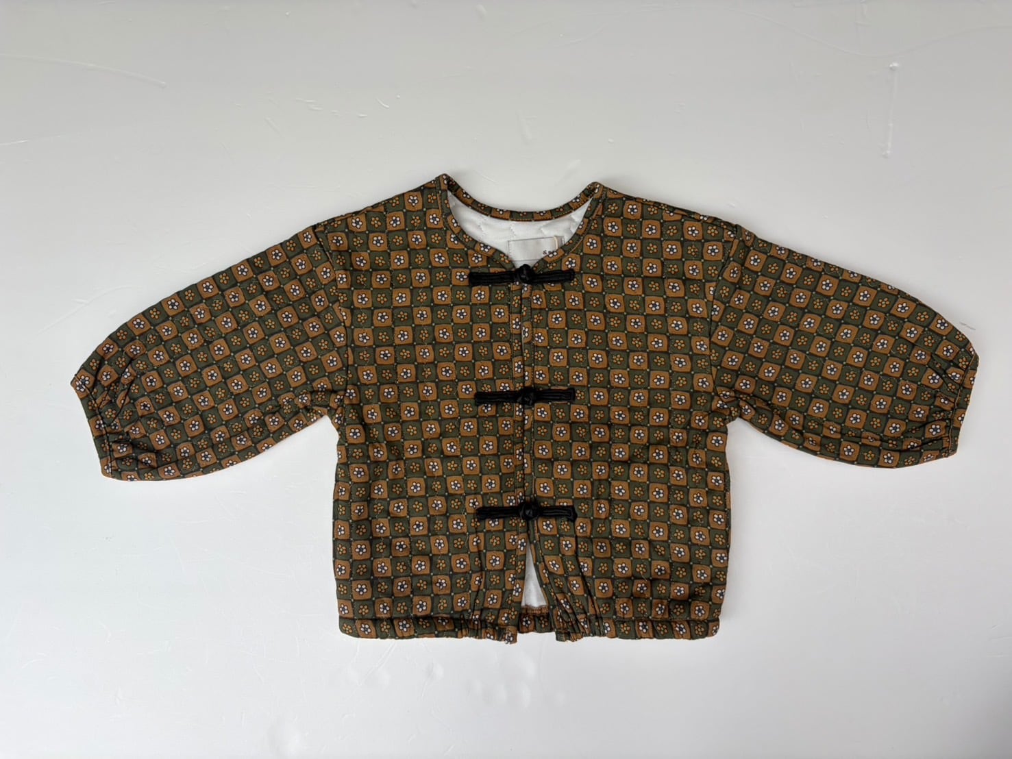 【26AW】&PAL(アンドパル)フラワーキルティングジャケット カーキ(M/L)