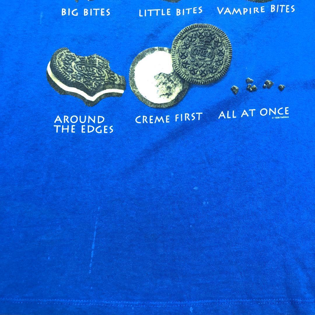 90s NABISCO OREO プロモ Tシャツ USA製 青 XL 90's NABISCO 
