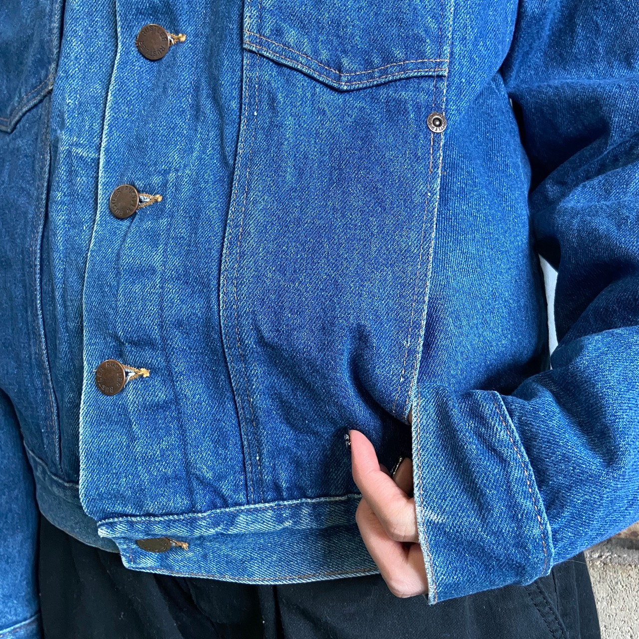 70〜80年代 RUSTLER ラスラー デニムジャケット メンズM 古着 70s 80s 
