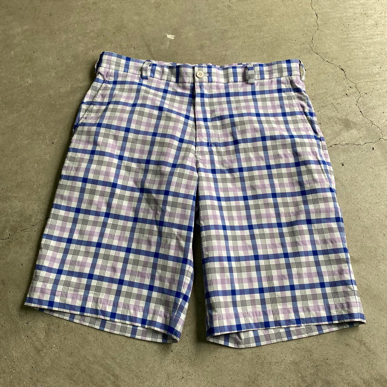 NIKE ナイキ GOLF チェック柄 DRI-FIT ハーフパンツ ショーツ メンズ 