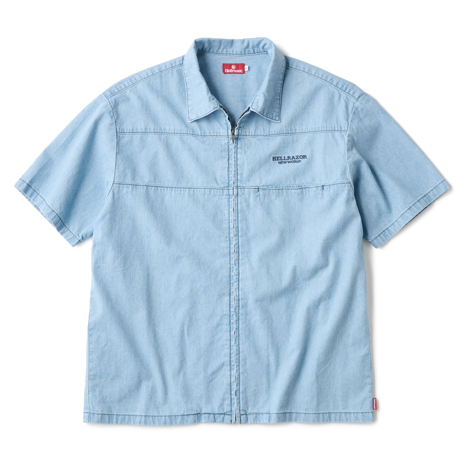HELLRAZOR｜DENIM ZIP SHIRT -Indigo- == | PROOF