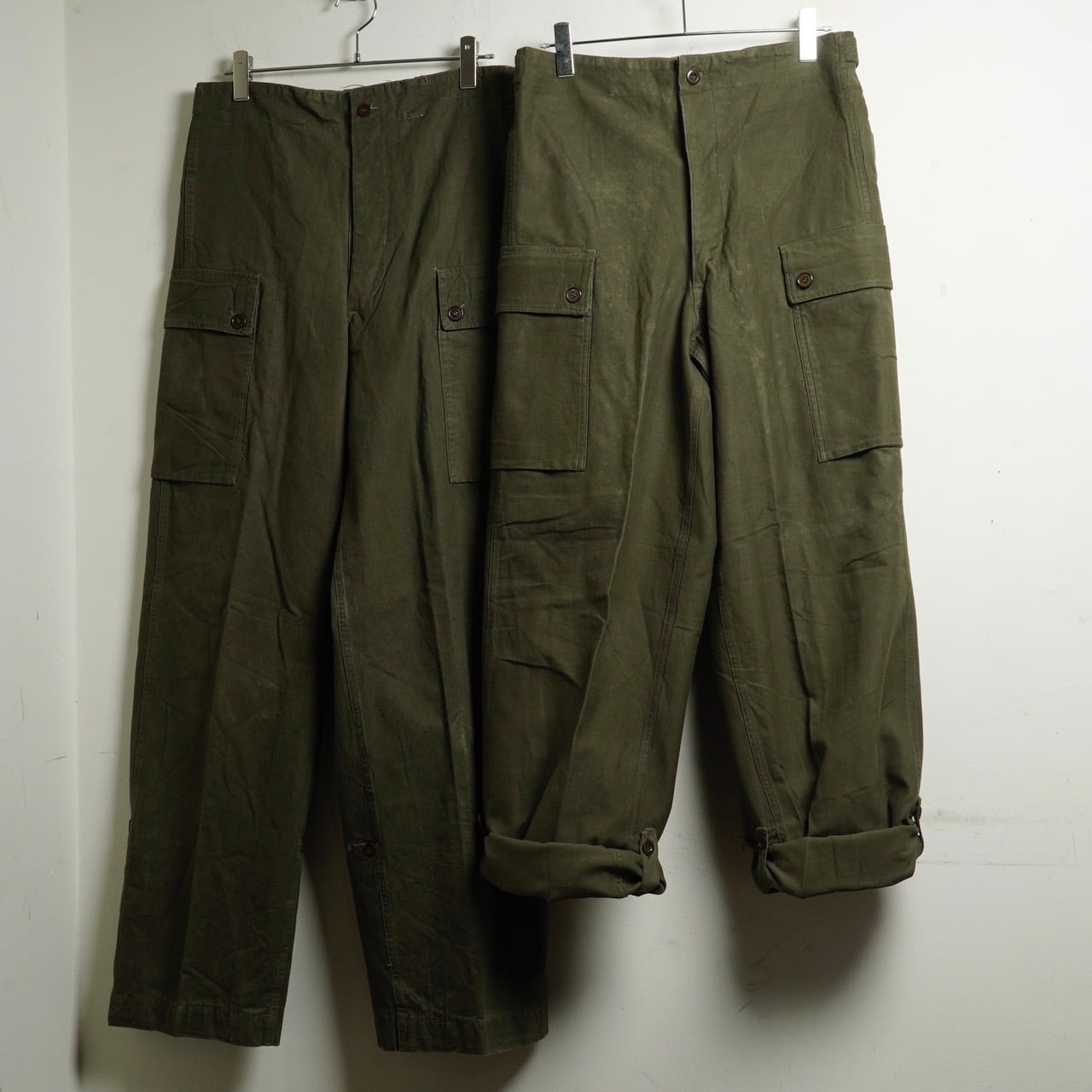 50〜60's Dutch Military Double Face Field Cargo Pants | AMICI used