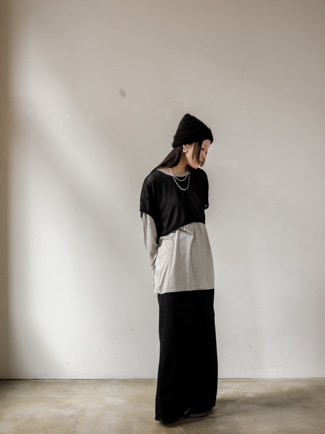 【AgAwd】レイヤードカットソー前後2way 2401-661432