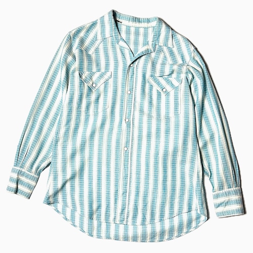 Vintage 70~80's Striped Western Shirt