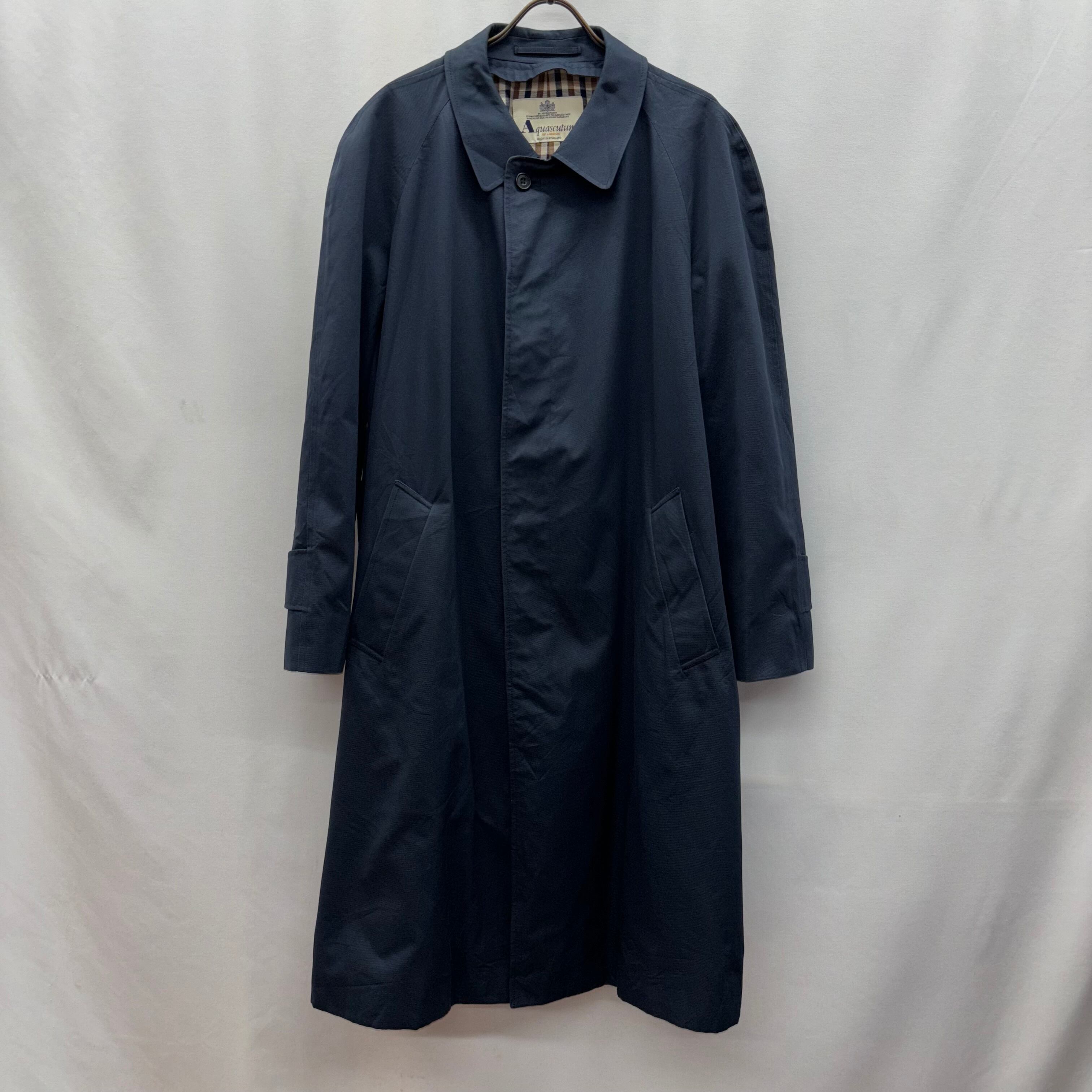 デッドストック 90s MADE IN ENGLAND Aquascutum ビンテージ 英国 80s