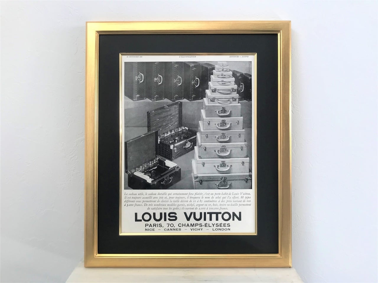 1931 LOUIS VUITTON Travel Trunk French advertisement | AFTER DARK