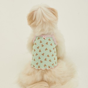 【予約】[ thesallyslaw ] Dewy Cooling Top｜Mint Bear
