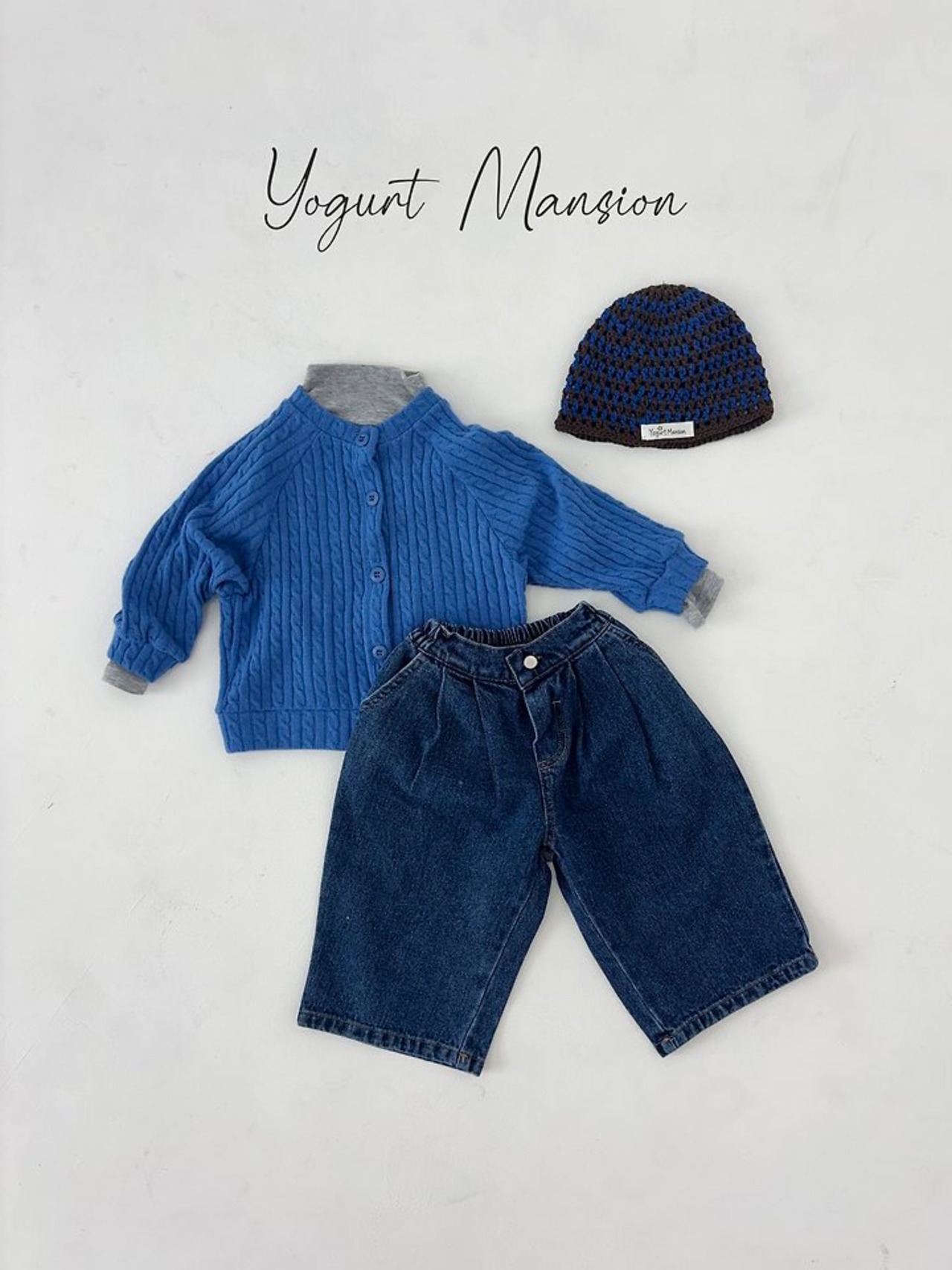 【取寄/韓国直送】Yogurt Mansion クレヨンカーディガン｜秋服｜韓国子供服｜26/AT