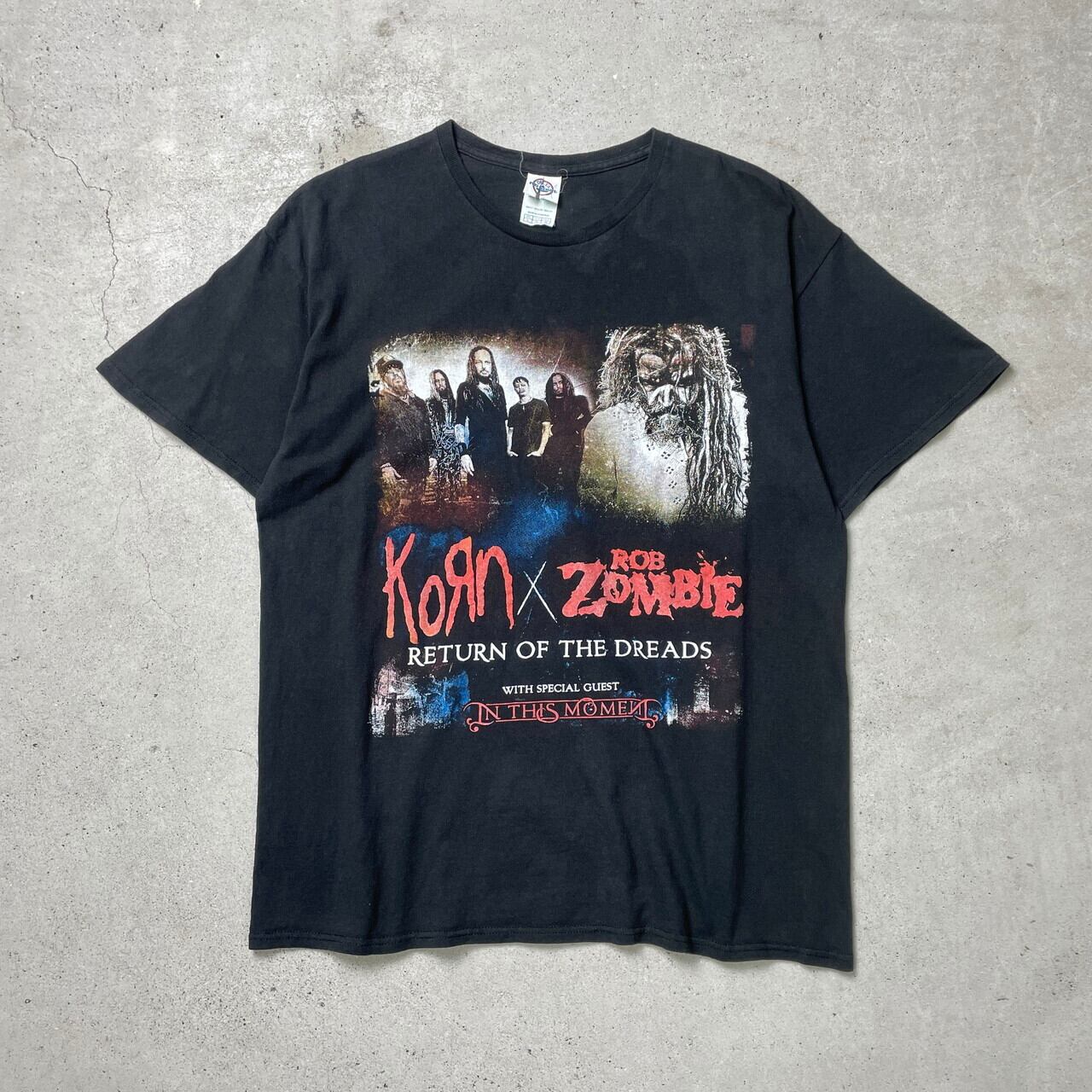 00年代 KORN × ROB ZOMBIE コーン ロブ・ゾンビ ツアー バンドTシャツ 